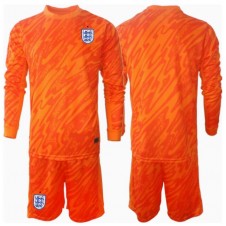 England Keeper Hjemmedraktsett Barn EM 2024 Langermet (+ korte bukser)